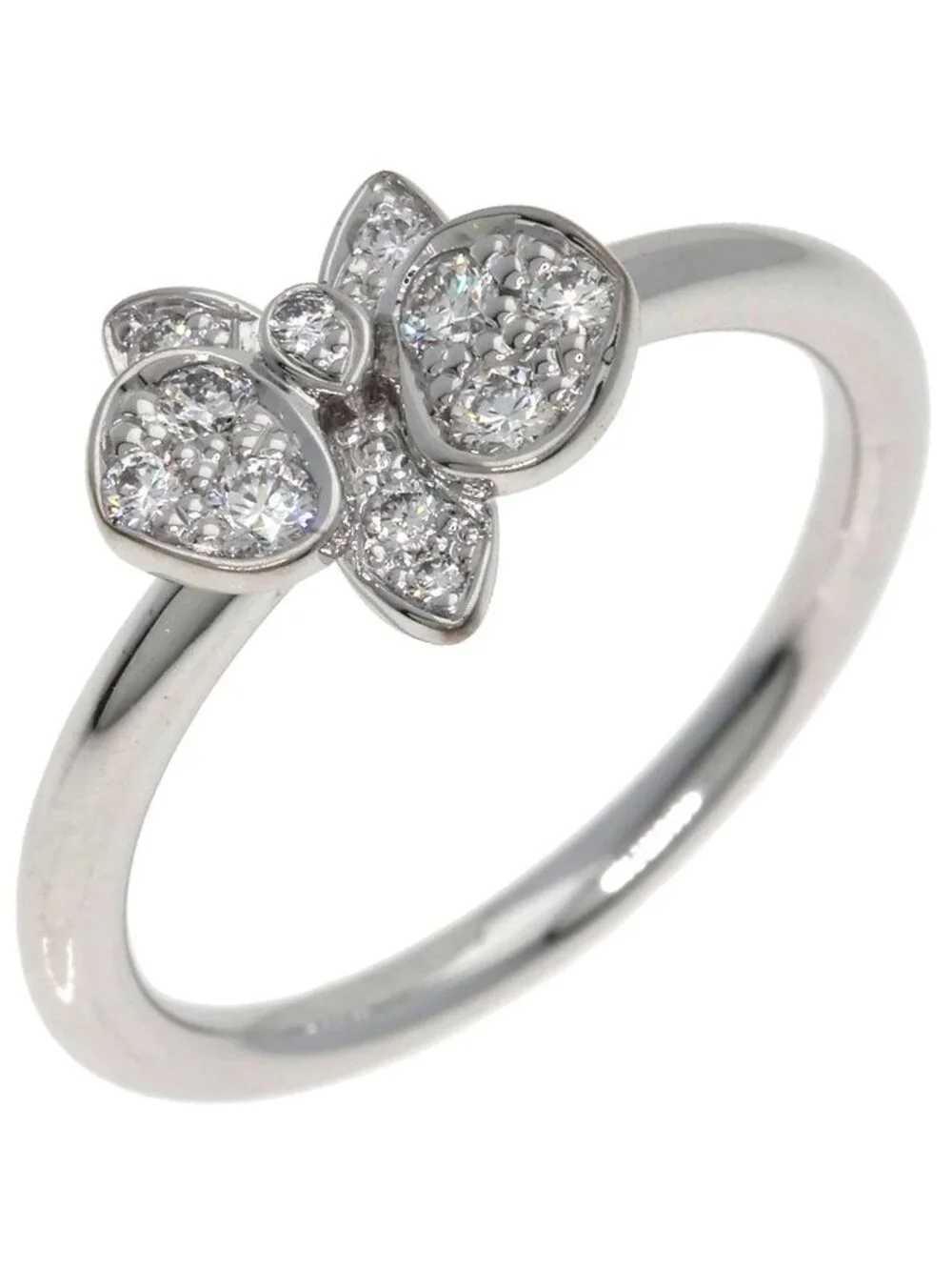 Cartier Carre S'dolquide Parcartier Diamond 47 Ring 18k White Gold